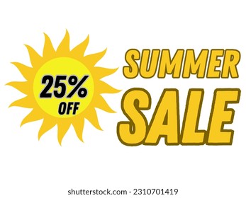 SUMMER sale 25 present off discount 