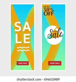 Summer Sale Abstract backgrounds Covers Posters, Flyers and Banner Designs. Vector illustration