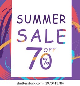 Summer sale abstract banner ,for apps ,shops,social media.