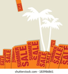 Summer Sale abstract design, vector illustration