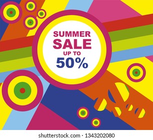Summer sale background and banner template