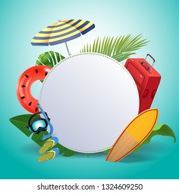 Summer sale background layout for banners. voucher discount.