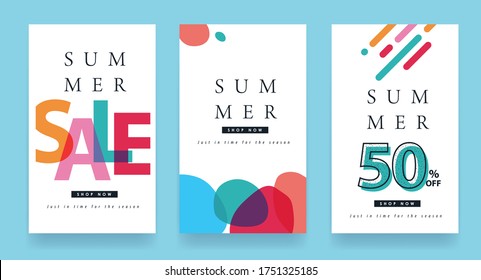 Summer sale background layout banners.voucher discount.Vector illustration template.