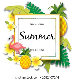 Summer Sale Background Vector