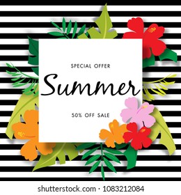 Summer Sale Background Vector
