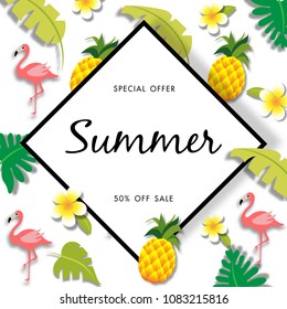 Summer Sale Background Vector