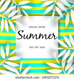 Summer Sale Background Vector