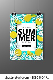 Summer Sale Background Vector