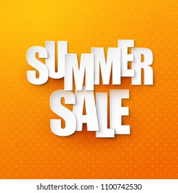 
Summer sale background. Vector illustration.