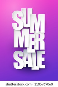 Summer sale background. Vector illustration.