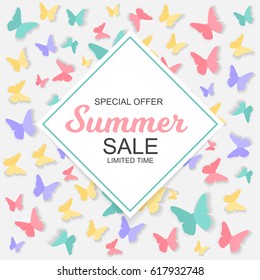 Summer Sale Background Vector Illustration EPS10