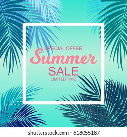 Summer Sale Background Vector Illustration EPS10