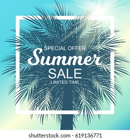 Summer Sale Background Vector Illustration EPS10