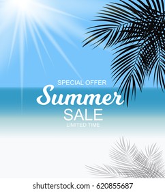 Summer Sale Background Vector Illustration EPS10