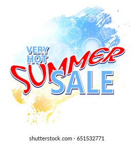 summer sale background, vector illustration clip-art