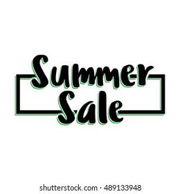 Summer sale Badge/Label. For signage, prints and stamps
