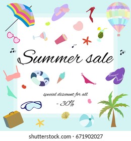 Summer sale banner 