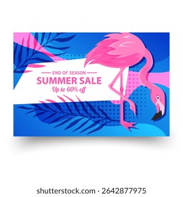 Summer Sale Banner with up to 60 off