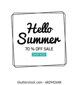 Summer Sale banner , bright design. Vector eps 10 format