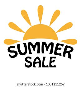 Summer sale banner design.