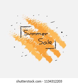 Summer Sale banner design template for promotion. Vector banner.