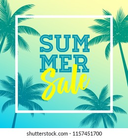 Summer Sale banner design template