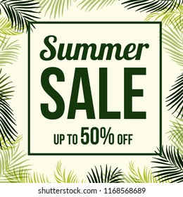 Summer Sale banner design template