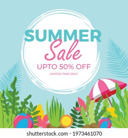 Summer Sale banner design template