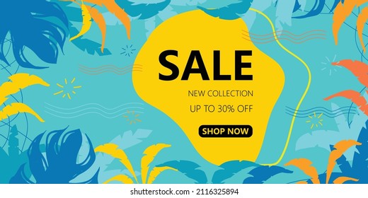 Summer Sale banner design template
