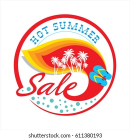 Summer Sale banner design template for promotion