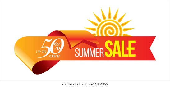 Summer Sale Banner Design Template For Promotion