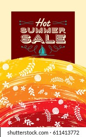 Summer Sale banner design template for promotion