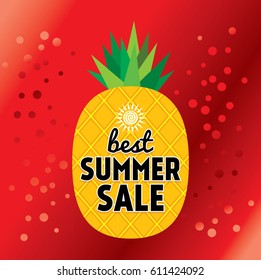 Summer Sale banner design template for promotion