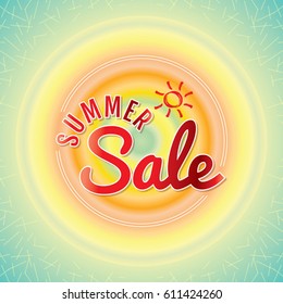 Summer Sale banner design template for promotion