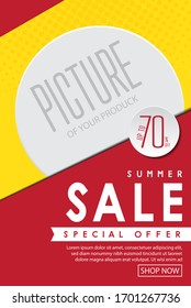 summer sale banner design. vector illustration