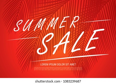 summer sale banner layout design