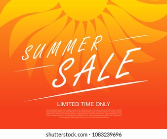 summer sale banner layout design