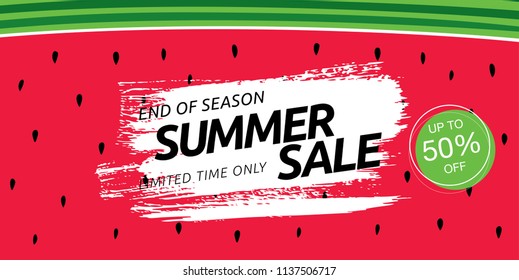 summer sale banner layout design