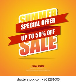 Summer sale banner poster,abstract background,vector eps10.