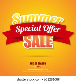 Summer sale banner poster,abstract background,vector eps10.