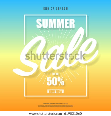 Summer sale banner poster,abstract background,vector eps10.Illustration