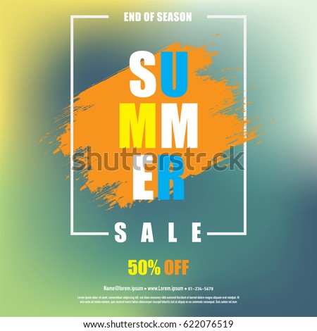 Summer sale banner poster,abstract background,vector eps10.