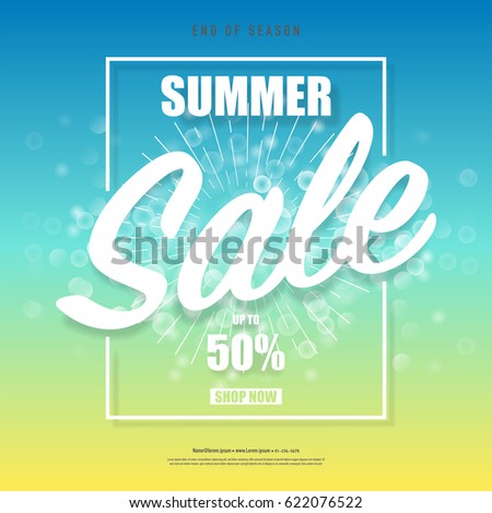 Summer sale banner poster,abstract background,vector eps10.