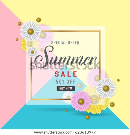 Summer sale banner poster,abstract background,vector eps10.