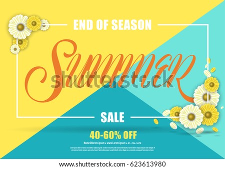 Summer sale banner poster,abstract background,vector eps10.