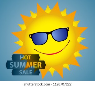 Summer sale banner for promotion sale. Vector eps10.