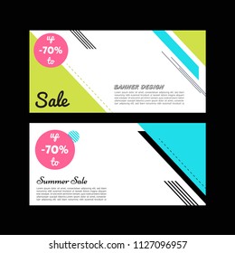 Summer sale. Sale banner template. Colorful brochure design. Facebook Cover. Facebook banner. Gift card. Sale voucher.