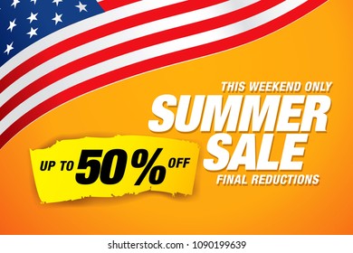 summer sale banner template design