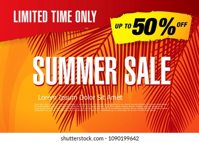 summer sale banner template design