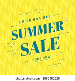 Summer sale banner template design, Big sale special offer. end of season special offer banner. 